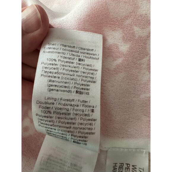 Ganni | Balloon Sleeve Orange Floral Print Crepe Midi Dress | Size 38 (US 6) - Picture 13 of 16